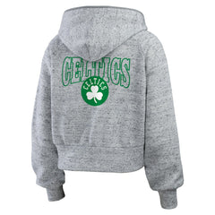 NBA Boston Celtics WEAR by Erin Andrews Women's Speckled Radiator Full-Zip Hoodie