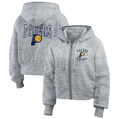 NBA Indiana Pacers WEAR by Erin Andrews Women's Speckled Radiator Full-Zip Hoodie
