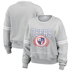 NBA Philadelphia 76ers WEAR by Erin Andrews Women's French Terry Pullover Sweatshirt