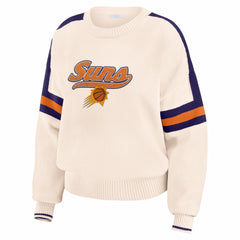 NBA Phoenix Suns WEAR by Erin Andrews Women's Stripe Pullover Sweater
