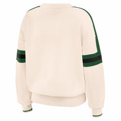 NBA Milwaukee Bucks WEAR by Erin Andrews Women's Stripe Pullover Sweater