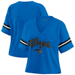 NBA Orlando Magic WEAR by Erin Andrews Women's Color Block Boxy V-Neck T-Shirt