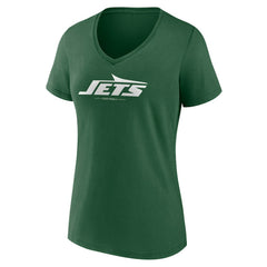 Women's Team Lock-Up V-Neck T-Shirt - New York Jets