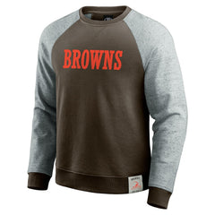 Darius Rucker Collection Colorblock Pullover Sweatshirt - Cleveland Browns