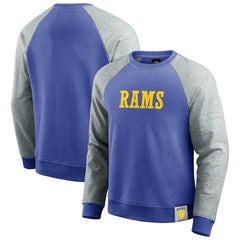 Darius Rucker Collection Colorblock Pullover Sweatshirt - Los Angeles Rams