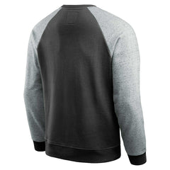 Darius Rucker Collection Colorblock Pullover Sweatshirt - Las Vegas Raiders