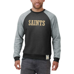 Darius Rucker Collection Colorblock Pullover Sweatshirt - New Orleans Saints