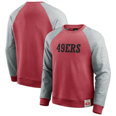 Darius Rucker Collection Colorblock Pullover Sweatshirt - San Francisco 49ers