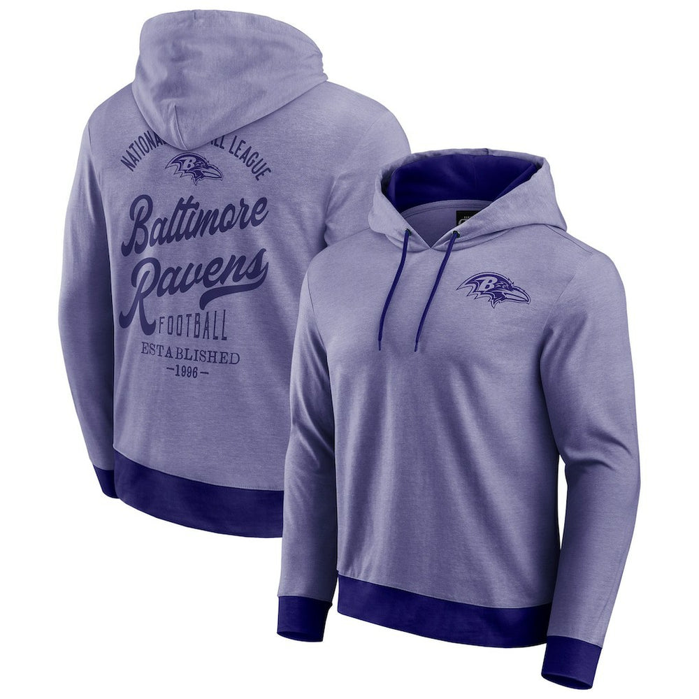 Darius Rucker Collection Tonal Knit Pullover Hoodie - Baltimore Ravens