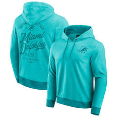 Darius Rucker Collection Tonal Knit Pullover Hoodie - Miami Dolphins