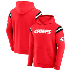 Darius Rucker Collection Football Washed Pullover Hoodie - Kansas City Chiefs