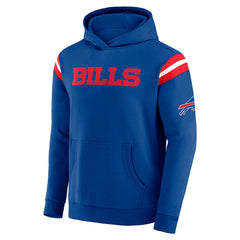 Darius Rucker Collection Football Washed Pullover Hoodie - Buffalo Bills