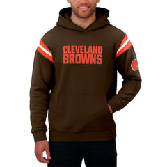 Darius Rucker Collection Football Washed Pullover Hoodie - Cleveland Browns