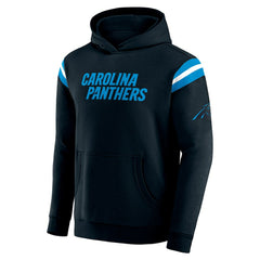Darius Rucker Collection Football Washed Pullover Hoodie - Carolina Panthers