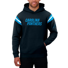 Darius Rucker Collection Football Washed Pullover Hoodie - Carolina Panthers