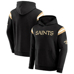 Darius Rucker Collection Football Washed Pullover Hoodie - New Orleans Saints