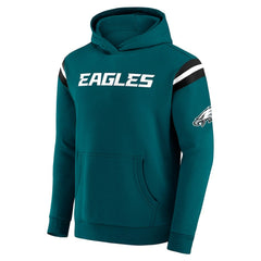 Darius Rucker Collection Football Washed Pullover Hoodie - Philadelphia Eagles