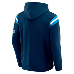 Darius Rucker Collection Football Washed Pullover Hoodie - Tennessee Titans