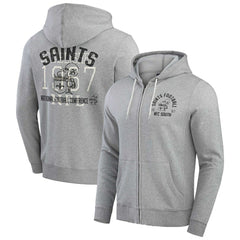Darius Rucker Collection Vintage Stripe Full-Zip Hoodie - New Orleans Saints