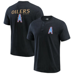 Darius Rucker Collection Washed Henley T-Shirt - Tennessee Titans