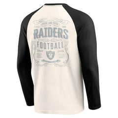 Darius Rucker Collection Raglan Henley T-Shirt - Las Vegas Raiders