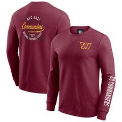 Darius Rucker Collection Washed Waffle-Knit Long Sleeve T-Shirt - Washington Commanders