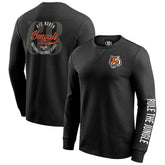 Darius Rucker Collection Washed Waffle-Knit Long Sleeve T-Shirt - Cincinnati Bengals