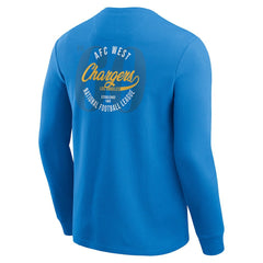 Darius Rucker Collection Washed Waffle-Knit Long Sleeve T-Shirt - Los Angeles Chargers