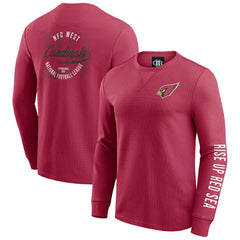 Darius Rucker Collection Washed Waffle-Knit Long Sleeve T-Shirt - Arizona Cardinals