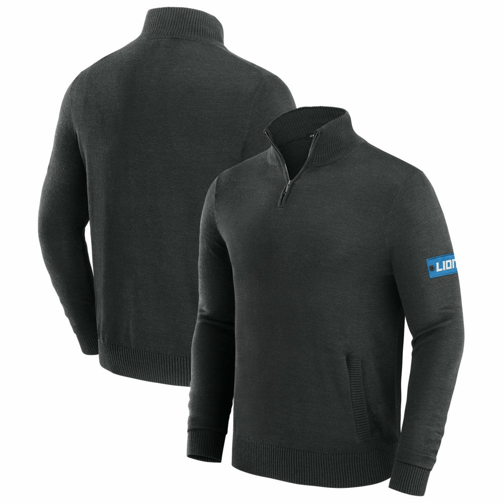 J. Palmer Franchise Quarter-Zip Sweater - Detroit Lions