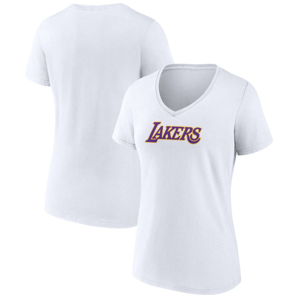 NBA Los Angeles Lakers Women's Wordmark Home V-Neck T-Shirt