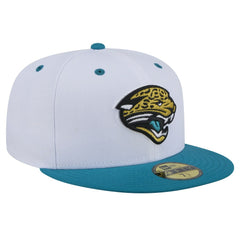 Throwback Logo Flipside Two-Tone 59FIFTY Fitted Hat - Jacksonville Jaguars