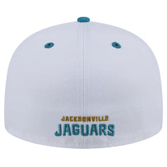 Throwback Logo Flipside Two-Tone 59FIFTY Fitted Hat - Jacksonville Jaguars
