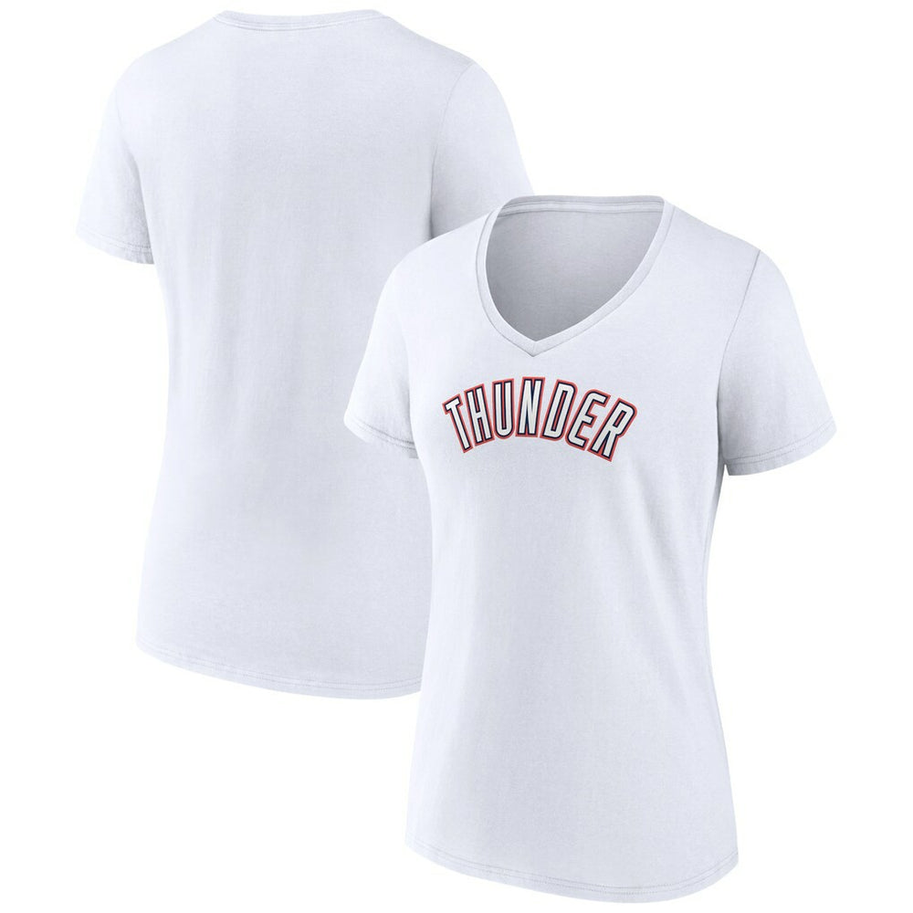 NBA Oklahoma City Thunder Women's Alternate Logo V-Neck T-Shirt