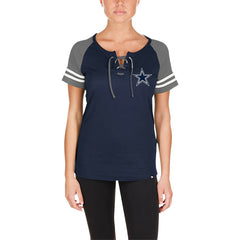 Women's Lace-Up Raglan T-Shirt - Dallas Cowboys