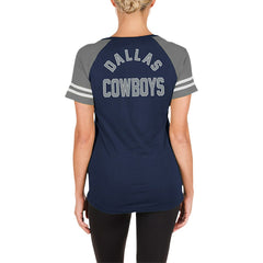 Women's Lace-Up Raglan T-Shirt - Dallas Cowboys
