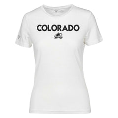 NHL White Colorado Avalanche Levelwear Women's Maddox City Capsule T-Shirt