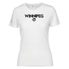 NHL White Winnipeg Jets Levelwear Women's Maddox City Capsule T-Shirt