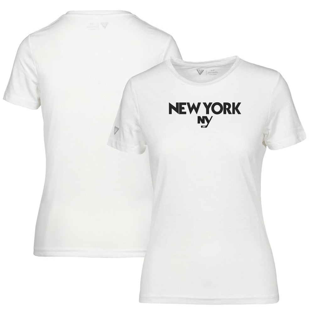 NHL White New York Islanders Levelwear Women's Maddox City Capsule T-Shirt