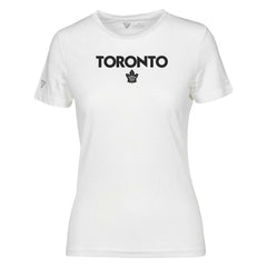 NHL White Toronto Maple Leafs Levelwear Women's Maddox City Capsule T-Shirt
