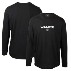 NHL Black Winnipeg Jets Levelwear Oscar City Capsule Long Sleeve T-Shirt
