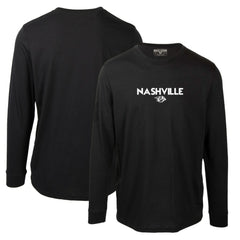 NHL Black Nashville Predators Levelwear Oscar City Capsule Long Sleeve T-Shirt