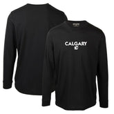 NHL Black Calgary Flames Levelwear Oscar City Capsule Long Sleeve T-Shirt