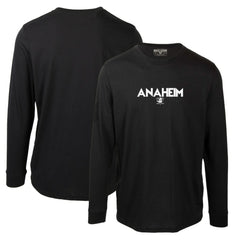 NHL Black Anaheim Ducks Levelwear Oscar City Capsule Long Sleeve T-Shirt