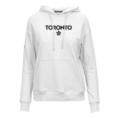NHL White Toronto Maple Leafs Levelwear Women's Adorn City Capsule Pullover Hoodie