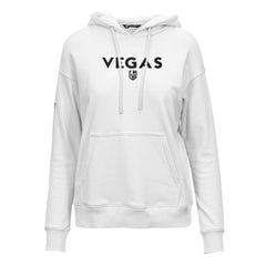 NHL White Vegas Golden Knights Levelwear Women's Adorn City Capsule Pullover Hoodie