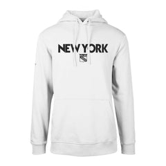 NHL White New York Rangers Levelwear Podium City Capsule Pullover Hoodie
