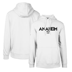 NHL White Anaheim Ducks Levelwear Podium City Capsule Pullover Hoodie