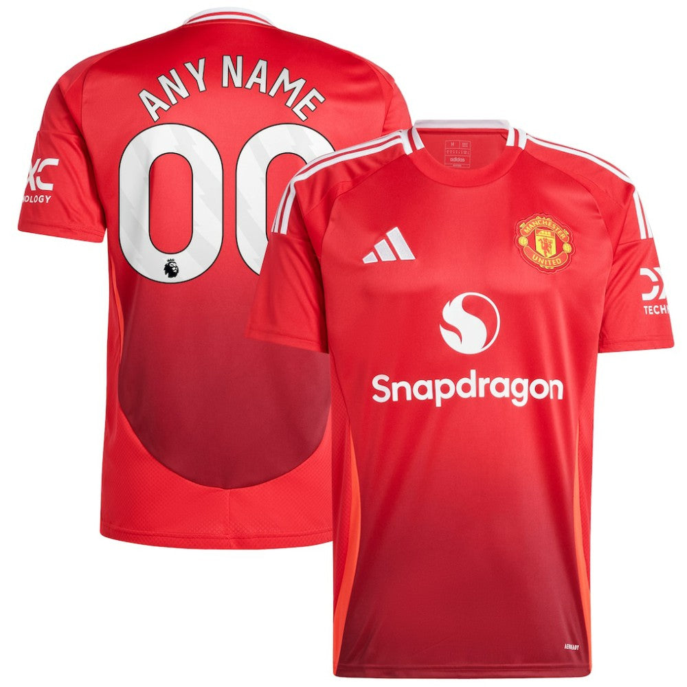 Manchester United 2024/25 Home Replica Custom Jersey - Adidas Red