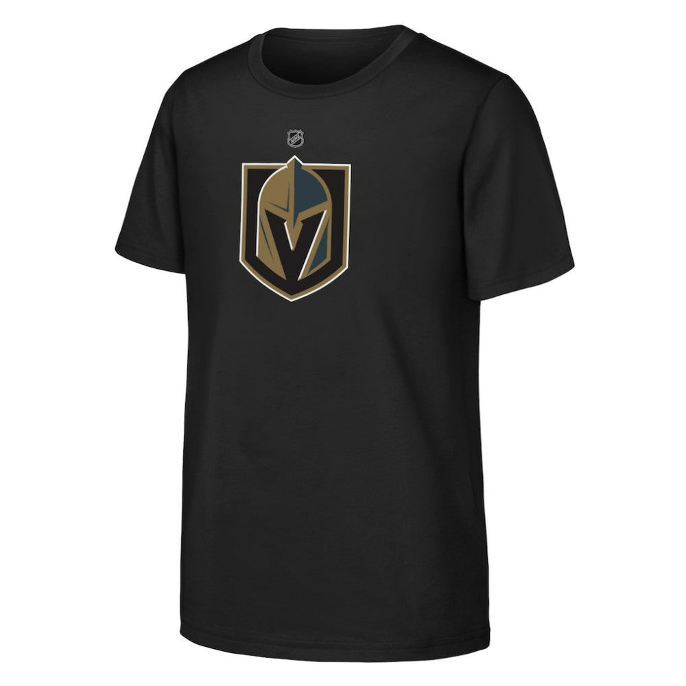 NHL Black Vegas Golden Knights Youth Primary Logo T-Shirt